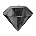 Black Gem Stone Emoji