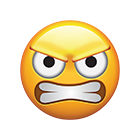 Clenched Teeth Angry Emoji
