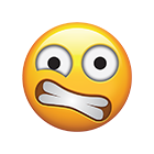 Clenched Teeth Scared Emoji