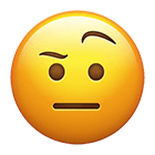 Eyebrow Raised Emoji