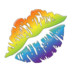 Rainbow Kiss Mark Emoji