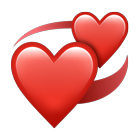 Red Revolving Hearts Emoji
