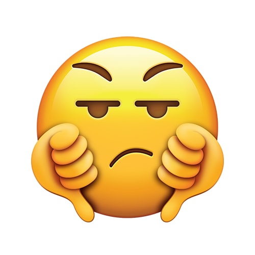 Image result for down thumb emoji